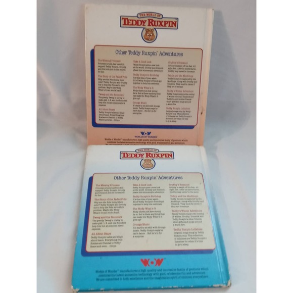 The World of Teddy Ruxpin 2 Book Set Take A Good Look & The Airship (bb1) - Picture 2 of 2